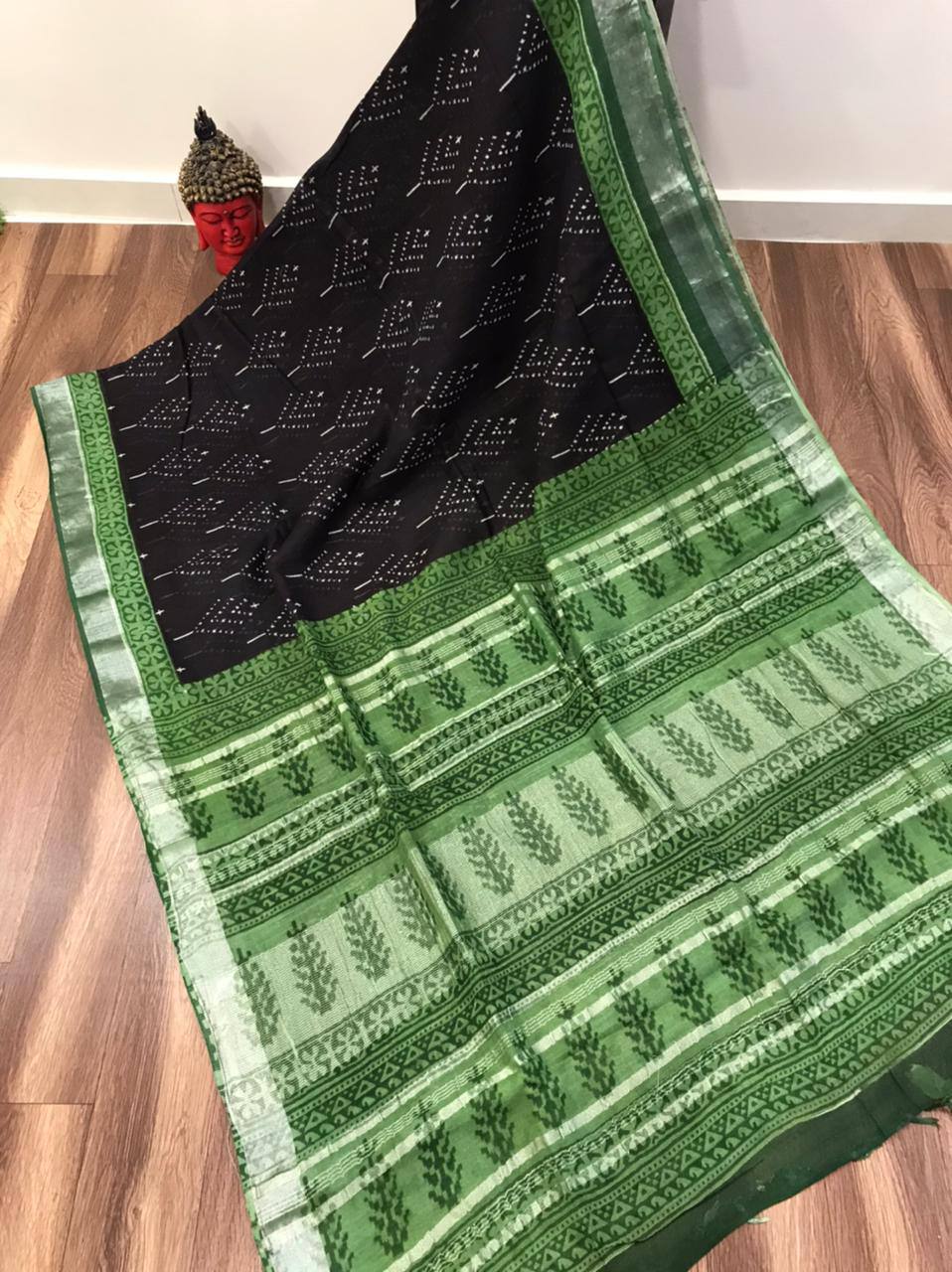 MG 111 Linen Digital Printed Daily Wear Sarees Wholesale Shop In Surat